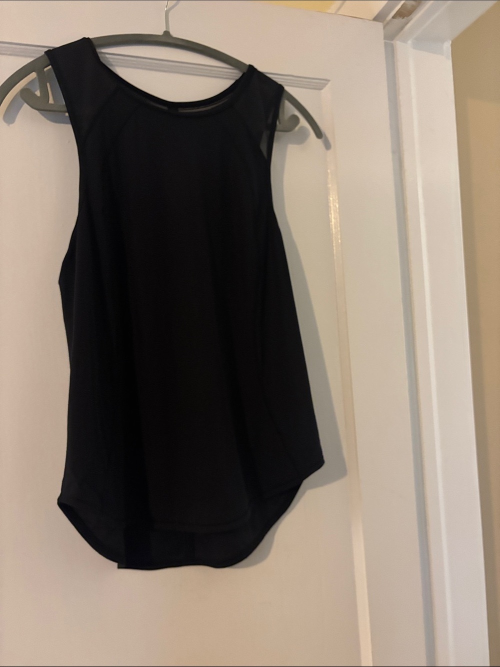 lululemon athletica Black Mesh-Trim Sleeveless Tank